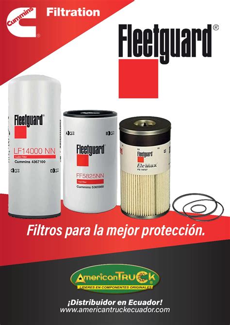 cummins fleetguard|fleetguard catálogo.